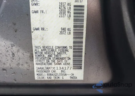 2018 Nissan Altima 2.5 S from USA, damaged, VIN 1N4AL3AP7JC134177